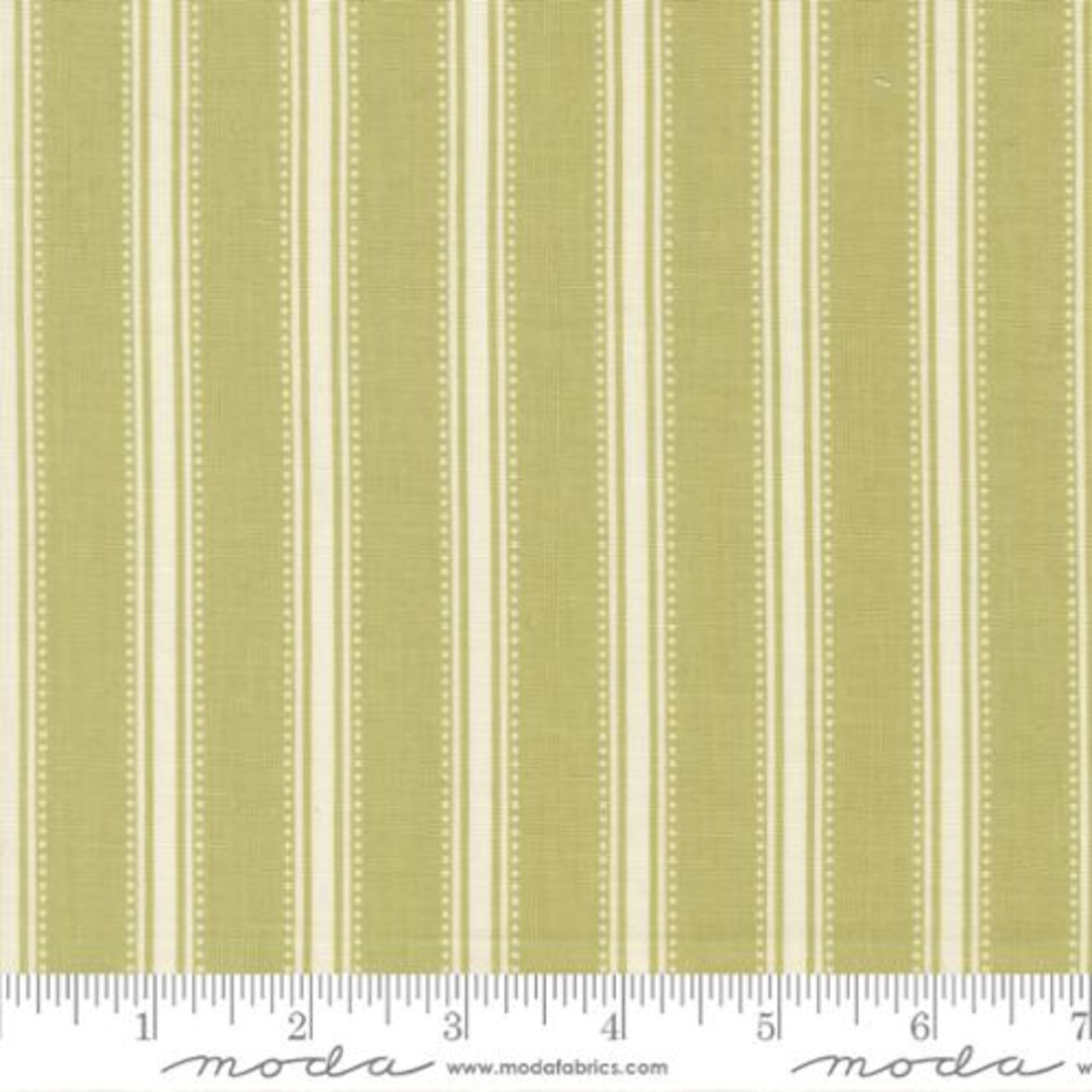 Fabric Moda Pear Dotted Stripes Sunbonnet by the Quarter Yard 31767-18